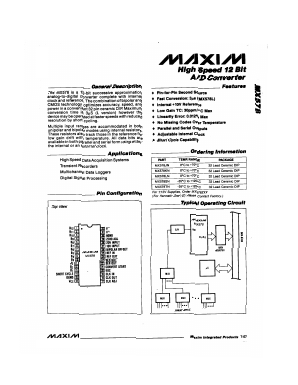 MX578J Datasheet PDF Maxim Integrated