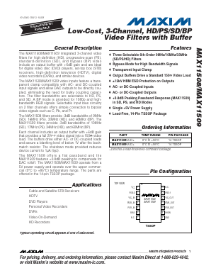 MAX11509 Datasheet PDF Maxim Integrated
