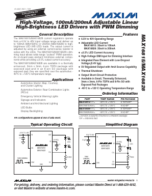 MAX16815ASA Datasheet PDF Maxim Integrated