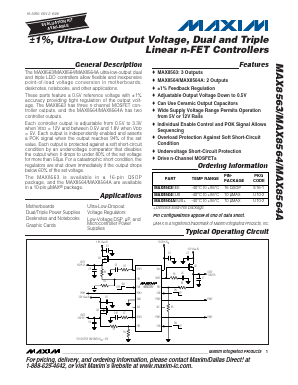 MAX8564AEUB+ Datasheet PDF Maxim Integrated