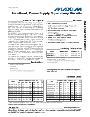 MAX6888DETE Datasheet PDF Maxim Integrated