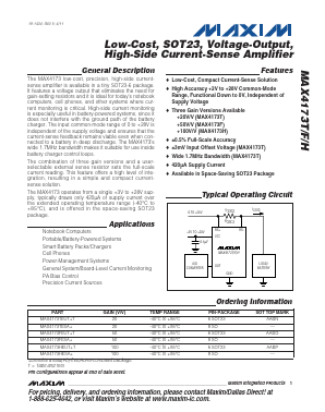 MAX4173FESA Datasheet PDF Maxim Integrated
