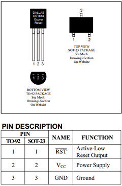 DS1813-15 Datasheet PDF Maxim Integrated