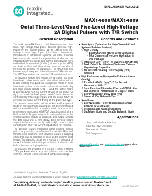 MAX14808 Datasheet PDF Maxim Integrated