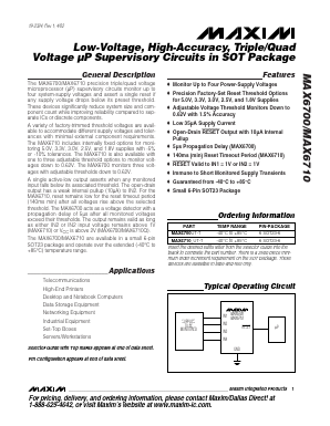 MAX6700 Datasheet PDF Maxim Integrated