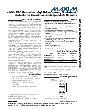 MAX3394EEBL-T Datasheet PDF Maxim Integrated
