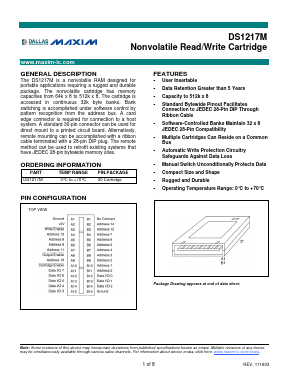 DS1217M3-25 Datasheet PDF Maxim Integrated