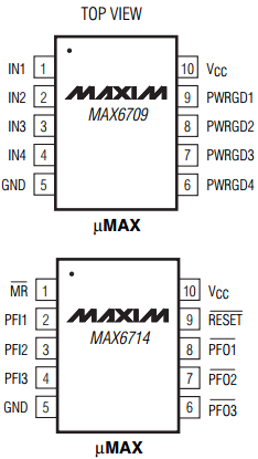 MAX6709 Datasheet PDF Maxim Integrated