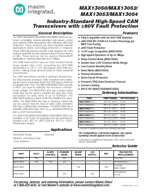 MAX13050ESA Datasheet PDF Maxim Integrated