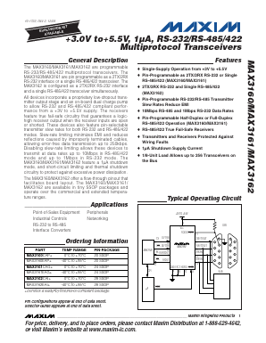MAX3160EAP-T Datasheet PDF Maxim Integrated