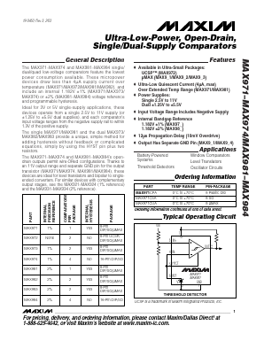 MAX974EPE Datasheet PDF Maxim Integrated