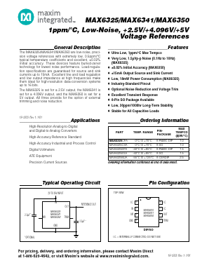 MAX6325CSA Datasheet PDF Maxim Integrated