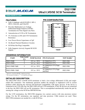 DS2119M Datasheet PDF Maxim Integrated