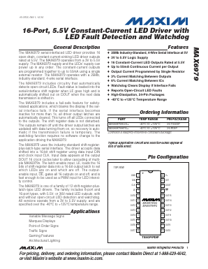 MAX6979AUG Datasheet PDF Maxim Integrated