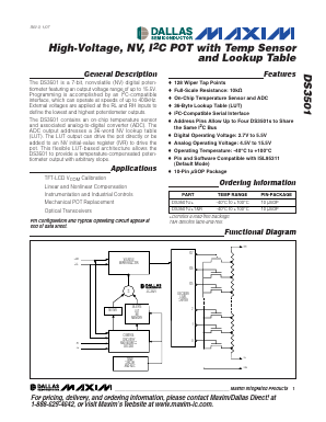 DS3501 Datasheet PDF Maxim Integrated