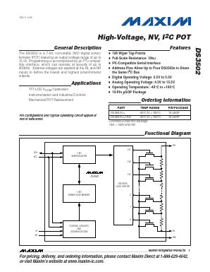 DS3502 Datasheet PDF Maxim Integrated