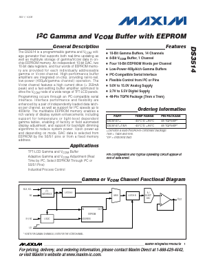 DS3514T+TR Datasheet PDF Maxim Integrated