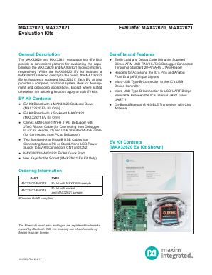 MAX32620 Datasheet PDF Maxim Integrated