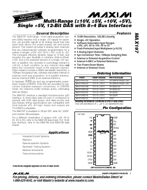 MAX197ACAI+T Datasheet PDF Maxim Integrated