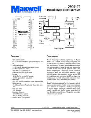 28C010TRPDB12 Datasheet PDF MAXWELL TECHNOLOGIES