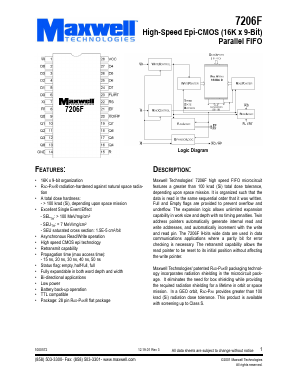 7206FRPFS-20 Datasheet PDF MAXWELL TECHNOLOGIES