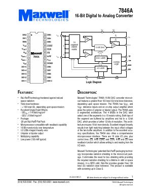 7846ARPFI Datasheet PDF MAXWELL TECHNOLOGIES
