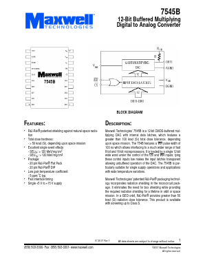 7545BRPDB Datasheet PDF MAXWELL TECHNOLOGIES