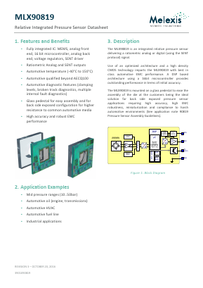 MLX90819LUFEBA-001WB Datasheet PDF Melexis Microelectronic Systems 