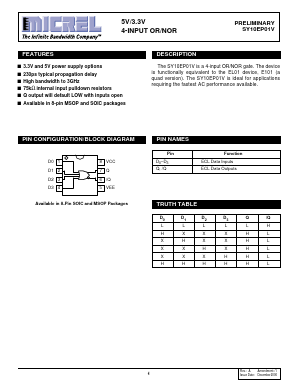 SY10EP01VKC Datasheet PDF Micrel