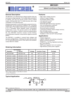 MIC5201-4.8BS Datasheet PDF Micrel