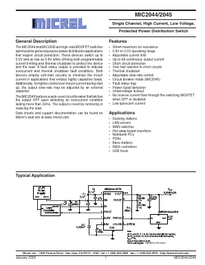 MIC2044-2YTS Datasheet PDF Micrel