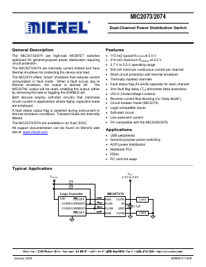 MIC2074-2YM Datasheet PDF Micrel
