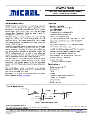 MIC2003-1.2YM5 Datasheet PDF Micrel