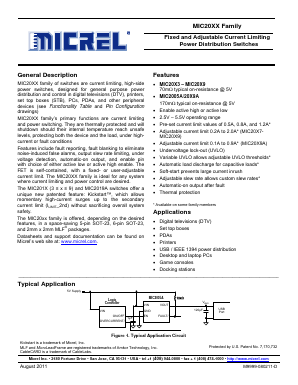 MIC2003-1.2YM5 Datasheet PDF Micrel