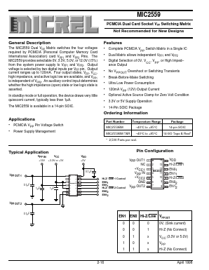 MIC2559 Datasheet PDF Micrel