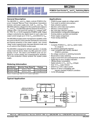 MIC2560-0BWM Datasheet PDF Micrel