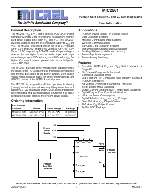 MIC2561-0BM Datasheet PDF Micrel