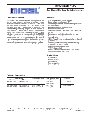 MIC2584-2JYTS Datasheet PDF Micrel