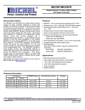 MIC2587R-2BM Datasheet PDF Micrel