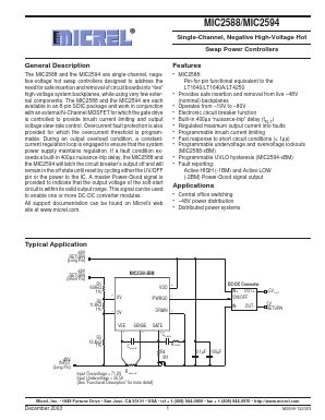 MIC2594-2BM Datasheet PDF Micrel
