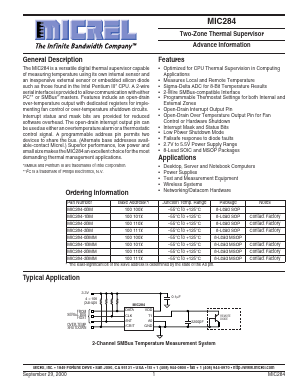 MIC284-2BMM Datasheet PDF Micrel