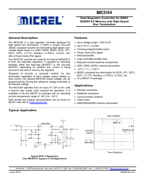 MIC5164 Datasheet PDF Micrel