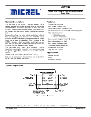 MIC5249-1.8BMM Datasheet PDF Micrel