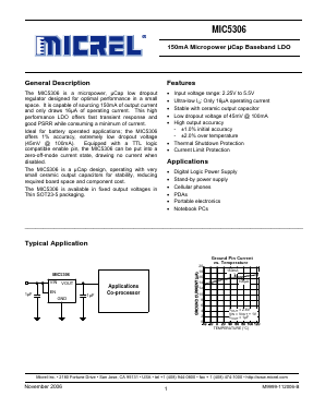 MIC5306 Datasheet PDF Micrel