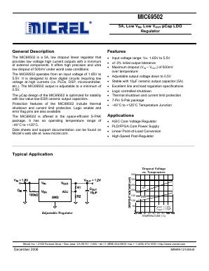 MIC69502 Datasheet PDF Micrel