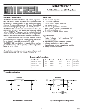 MIC29710-5.0BT Datasheet PDF Micrel