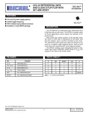 SY10EP53VKC Datasheet PDF Micrel