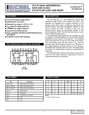 SY100EL29V Datasheet PDF Micrel