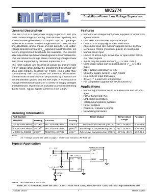 MIC2774 Datasheet PDF Micrel