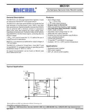 MIC5191BMM Datasheet PDF Micrel
